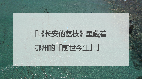 《长安的荔枝》里藏着鄂州的「前世今生」