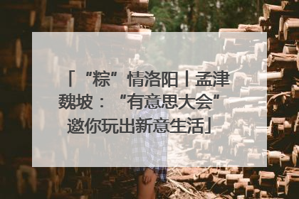“粽”情洛阳丨孟津魏坡：“有意思大会”邀你玩出新意生活
