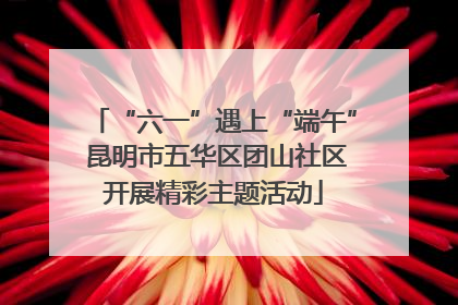 “六一”遇上“端午” 昆明市五华区团山社区开展精彩主题活动