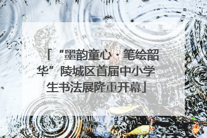 “墨韵童心・笔绘韶华”陵城区首届中小学生书法展隆重开幕