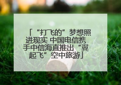 “打飞的”梦想照进现实 中国电信携手中信海直推出“翼起飞”空中旅游