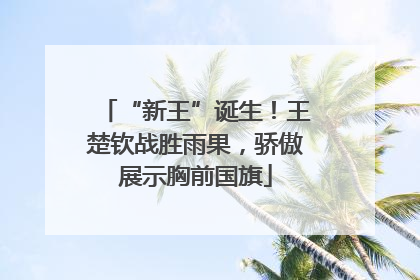 “新王”诞生！王楚钦战胜雨果，骄傲展示胸前国旗