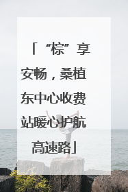 “棕”享安畅，桑植东中心收费站暖心护航高速路