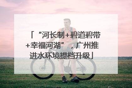 “河长制+碧道碧带+幸福河湖”，广州推进水环境提档升级