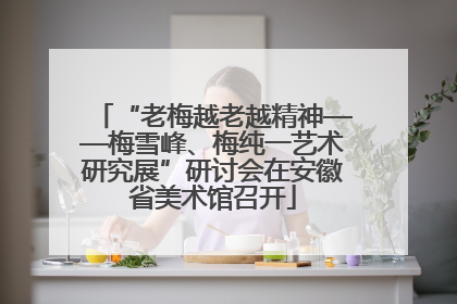 “老梅越老越精神——梅雪峰、梅纯一艺术研究展”研讨会在安徽省美术馆召开