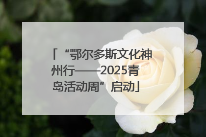 “鄂尔多斯文化神州行——2025青岛活动周”启动