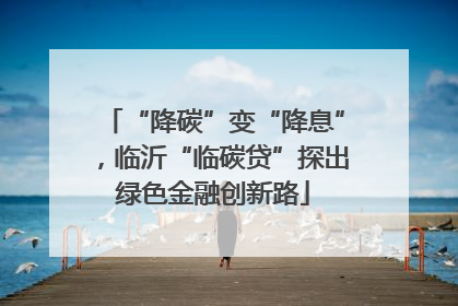“降碳”变“降息”，临沂“临碳贷”探出绿色金融创新路