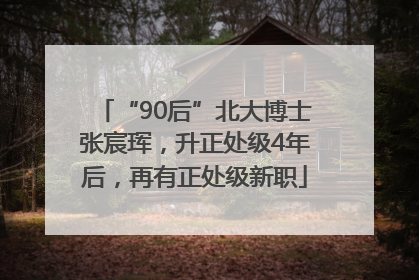 “90后”北大博士张宸珲，升正处级4年后，再有正处级新职