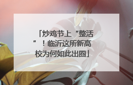 炒鸡节上“整活”！临沂这所新高校为何如此出圈