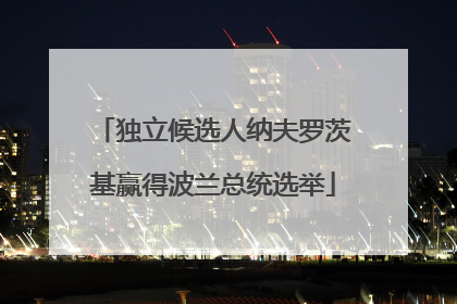 独立候选人纳夫罗茨基赢得波兰总统选举