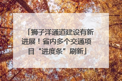 狮子洋通道建设有新进展！省内多个交通项目“进度条”刷新