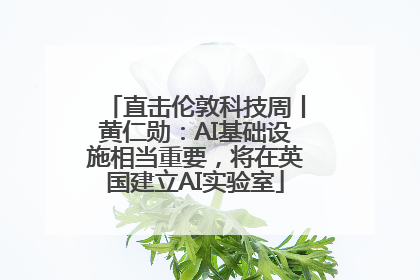 直击伦敦科技周丨黄仁勋：AI基础设施相当重要，将在英国建立AI实验室