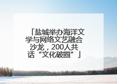 盐城举办海洋文学与网络文艺融合沙龙，200人共话“文化破圈”