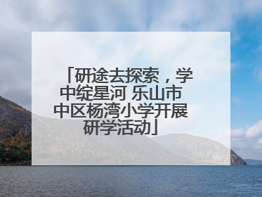 研途去探索，学中绽星河 乐山市中区杨湾小学开展研学活动
