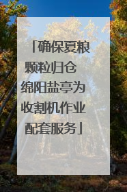 确保夏粮颗粒归仓 绵阳盐亭为收割机作业配套服务