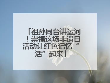祖孙同台讲运河！崇福这场非遗日活动让红色记忆“活”起来
