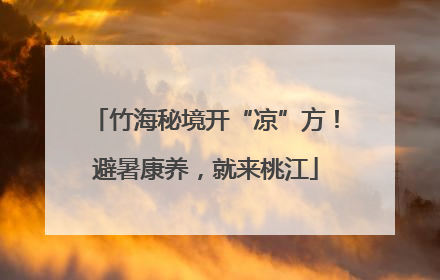 竹海秘境开“凉”方！避暑康养，就来桃江