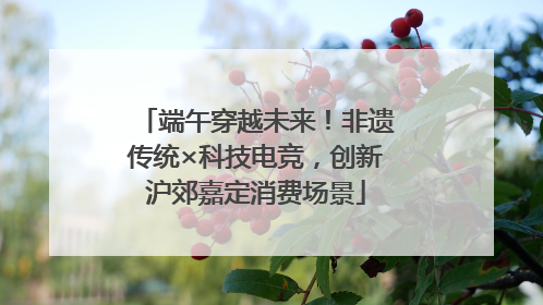 端午穿越未来！非遗传统×科技电竞，创新沪郊嘉定消费场景