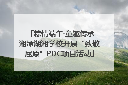 粽情端午·童趣传承 湘潭湖湘学校开展“致敬屈原”PDC项目活动