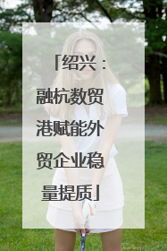 绍兴：融杭数贸港赋能外贸企业稳量提质