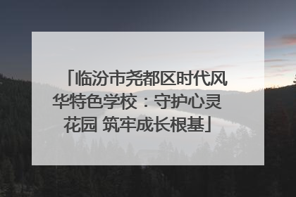 临汾市尧都区时代风华特色学校：守护心灵花园 筑牢成长根基