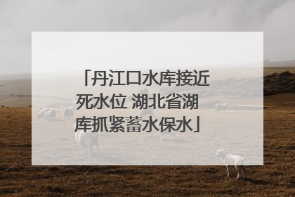 丹江口水库接近死水位 湖北省湖库抓紧蓄水保水