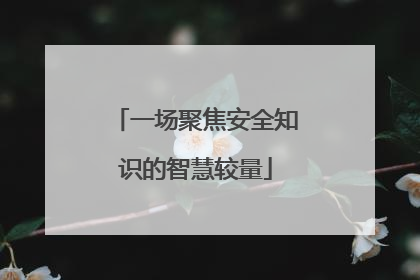 一场聚焦安全知识的智慧较量