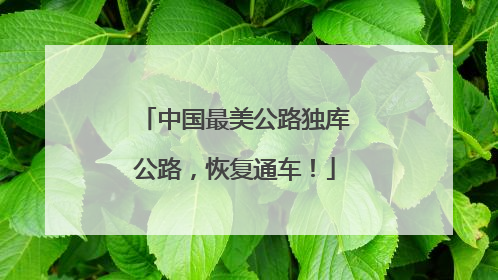 中国最美公路独库公路，恢复通车！