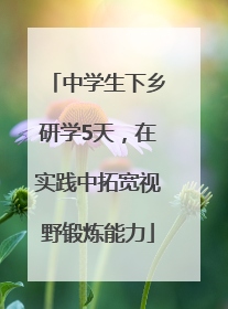 中学生下乡研学5天，在实践中拓宽视野锻炼能力