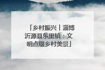 乡村振兴︱淄博沂源县东里镇：文明点缀乡村美景