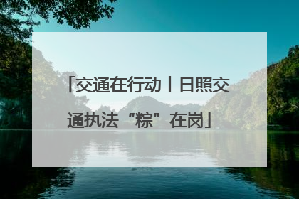 交通在行动丨日照交通执法“粽”在岗