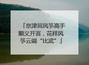 京津冀风筝高手顺义开赛，花样风筝云端“比武”