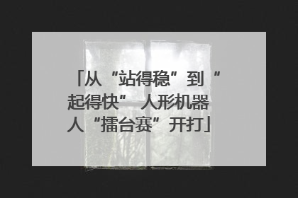 从“站得稳”到“起得快” 人形机器人“擂台赛”开打
