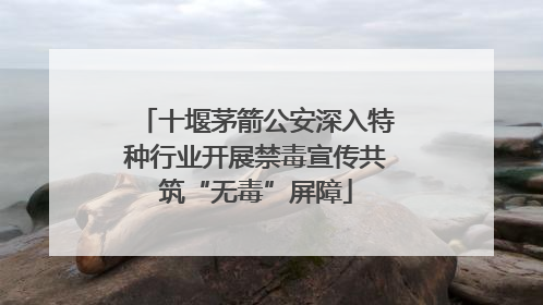 十堰茅箭公安深入特种行业开展禁毒宣传共筑“无毒”屏障