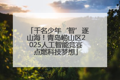 千名少年‘智’逐山海！青岛崂山区2025人工智能竞赛点燃科技梦想