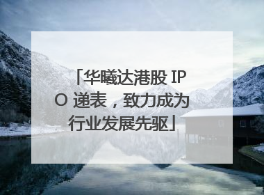华曦达港股 IPO 递表，致力成为行业发展先驱