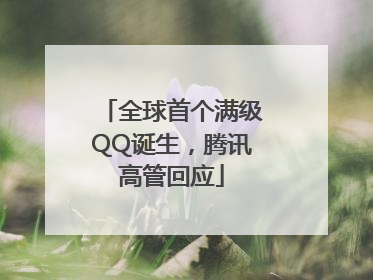 全球首个满级QQ诞生，腾讯高管回应