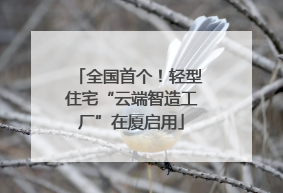 全国首个！轻型住宅“云端智造工厂”在厦启用