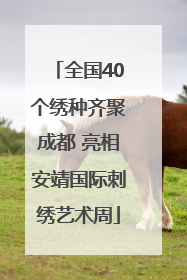 全国40个绣种齐聚成都 亮相安靖国际刺绣艺术周