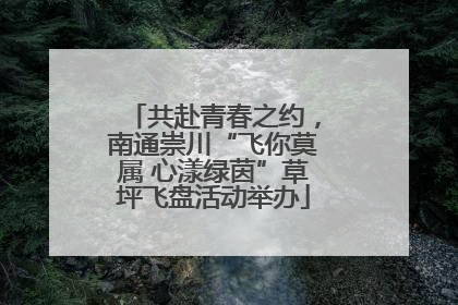 共赴青春之约，南通崇川“飞你莫属 心漾绿茵”草坪飞盘活动举办