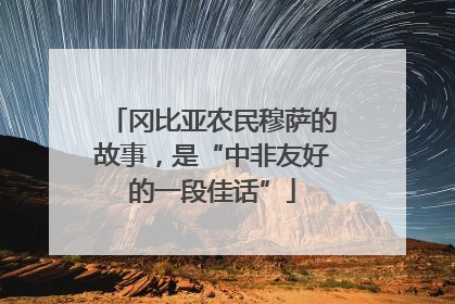 冈比亚农民穆萨的故事，是“中非友好的一段佳话”