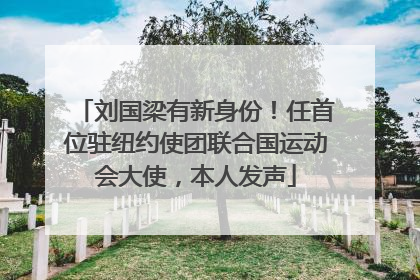 刘国梁有新身份！任首位驻纽约使团联合国运动会大使，本人发声