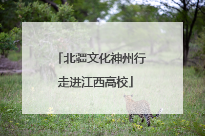 北疆文化神州行走进江西高校