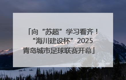 向“苏超”学习看齐！“海川建设杯”2025青岛城市足球联赛开幕