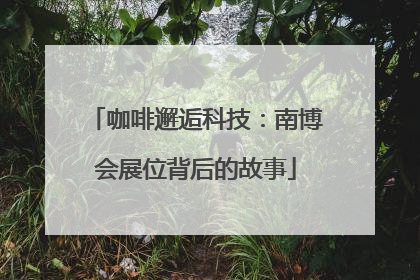 咖啡邂逅科技：南博会展位背后的故事
