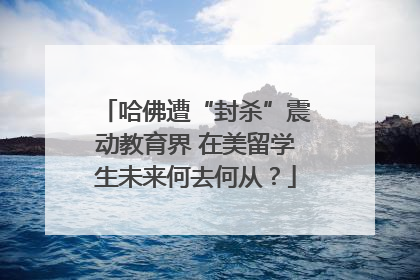 哈佛遭“封杀”震动教育界 在美留学生未来何去何从？