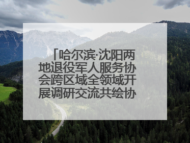 哈尔滨·沈阳两地退役军人服务协会跨区域全领域开展调研交流共绘协同发展