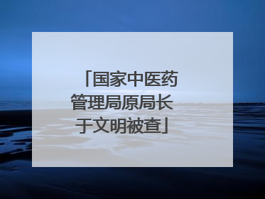 国家中医药管理局原局长于文明被查