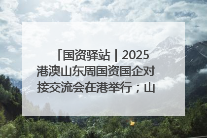国资驿站｜2025港澳山东周国资国企对接交流会在港举行；山东黄金成功在境外发行3亿美元绿色债券