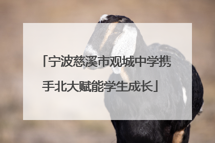 宁波慈溪市观城中学携手北大赋能学生成长